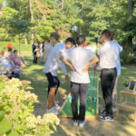 Location minigolf mobile pour une animation de mariage champêtre à Lyon pendant le vin d'honneur