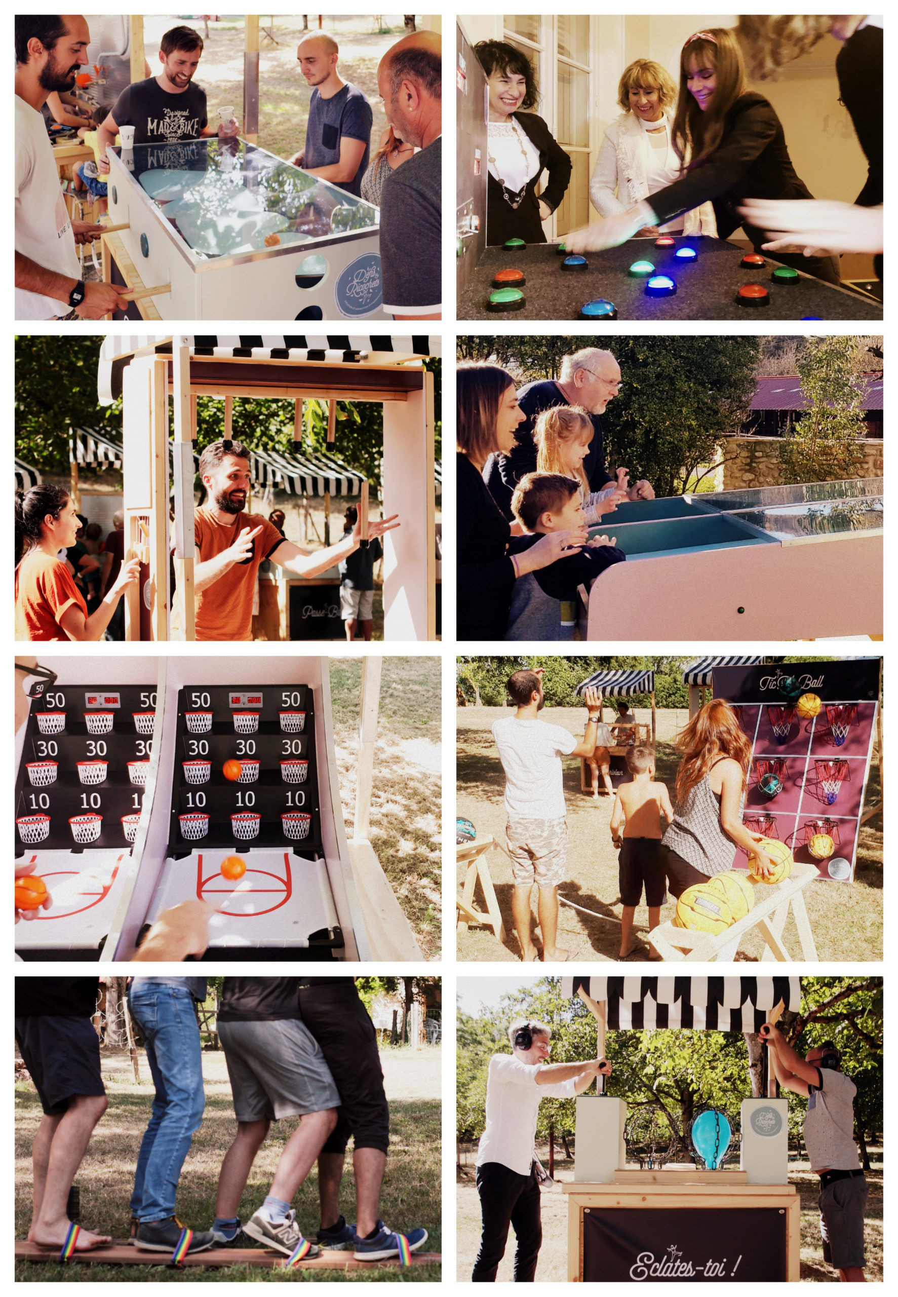 Location Jeux originaux Isère Lyon pour animation mariages anniversaire Pack Ambiance Rhône Alpes Suisse